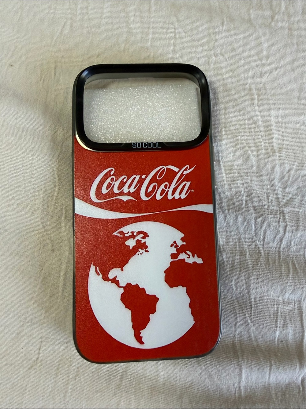 Coca Cola Red Globe Graphic iPhone 17 pro Case